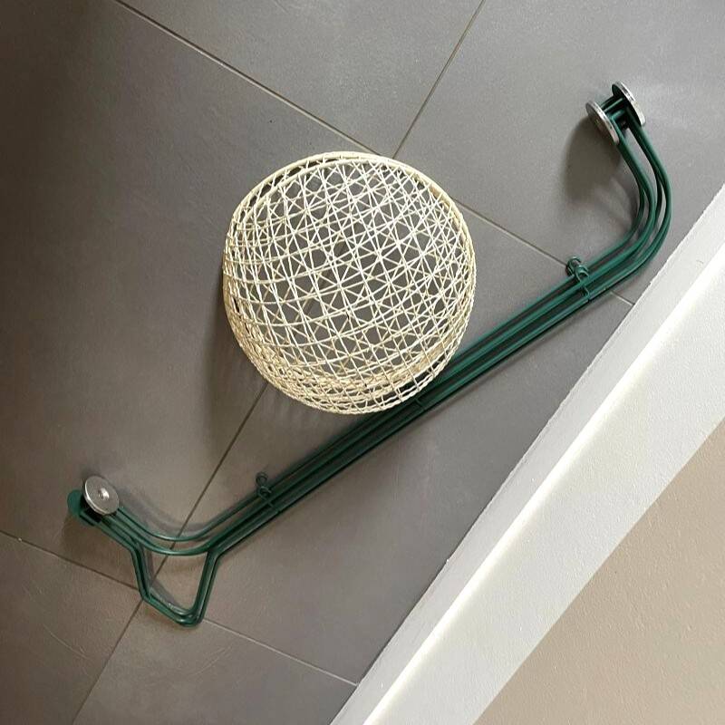 Support 3 baskets Happymaid 1950s – green metal