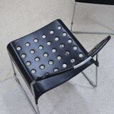 Omstack vintage metal chairs BIEFFEPLAST 1970s