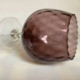 Purple glass vase, Empoli, Italy.