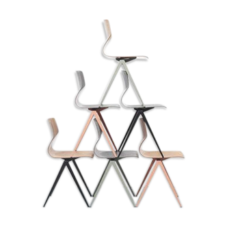 Lot of 6 chairs Galvanitas S19