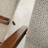 Pair of grey mottled armchairs by Jaroslav Smidek for TON Bystrice