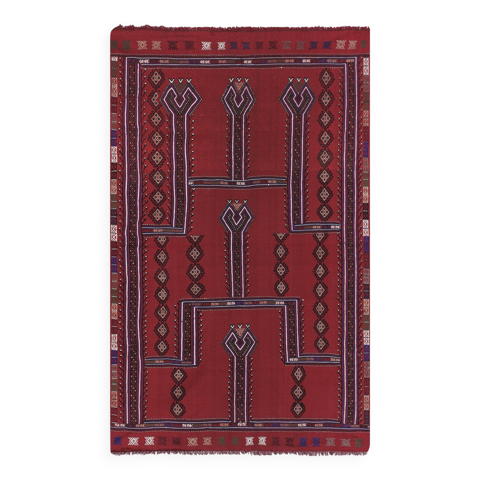 Vintage Turkish Oushak Handwoven Rug 144x240 cm