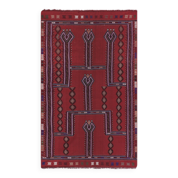 Vintage Turkish Oushak Handwoven Rug 144x240 cm