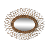 Rattan mirror 40x32cm