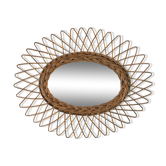 Miroir en rotin 40x32cm