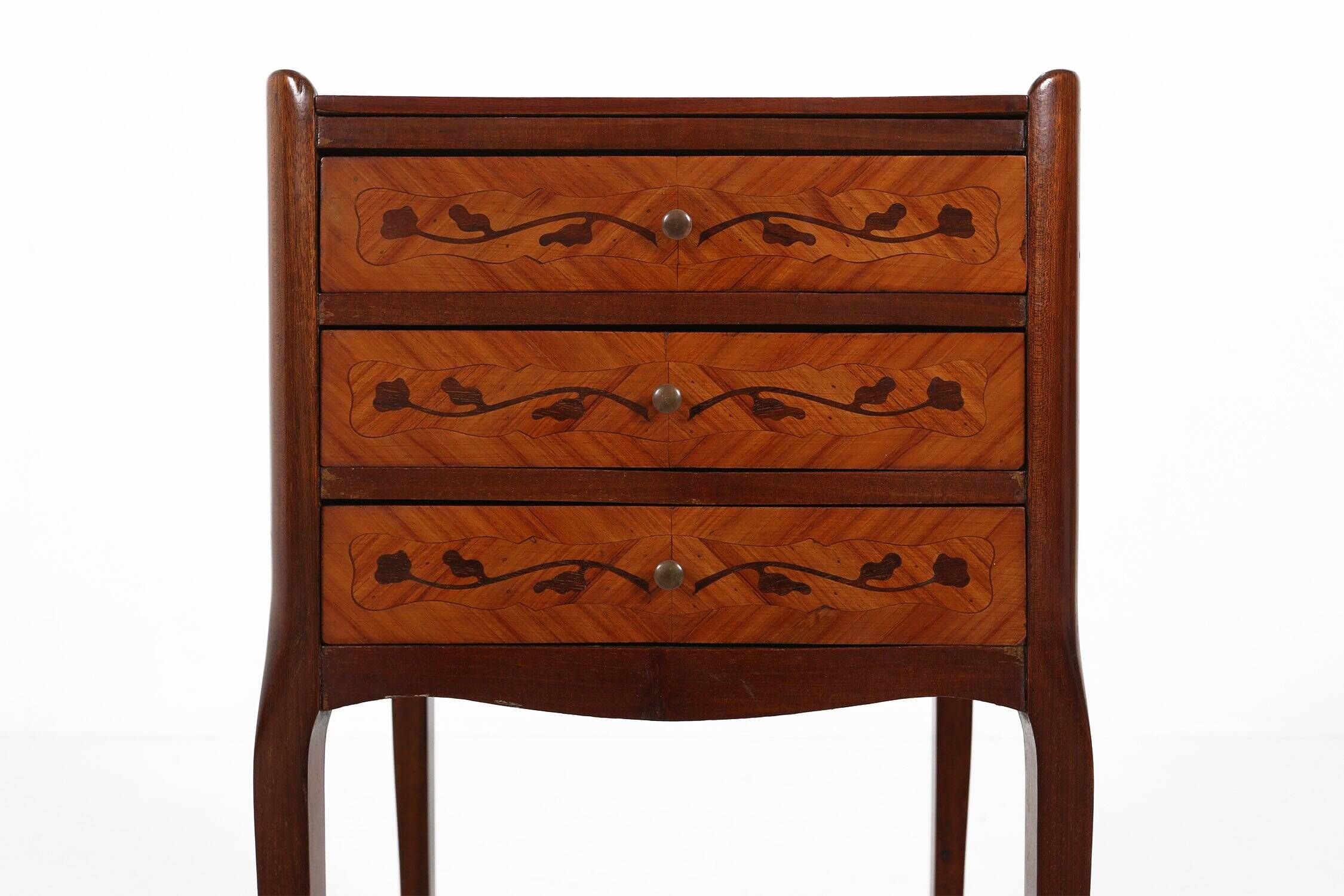 Table de nuit ou petit cabinet de style Napoléon III du 20e siècle