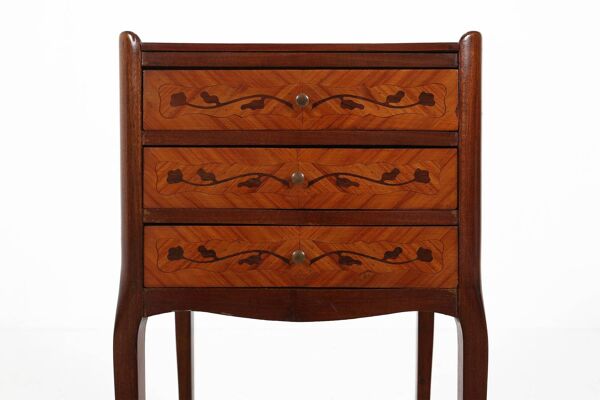 Table de nuit ou petit cabinet de style Napoléon III du 20e siècle