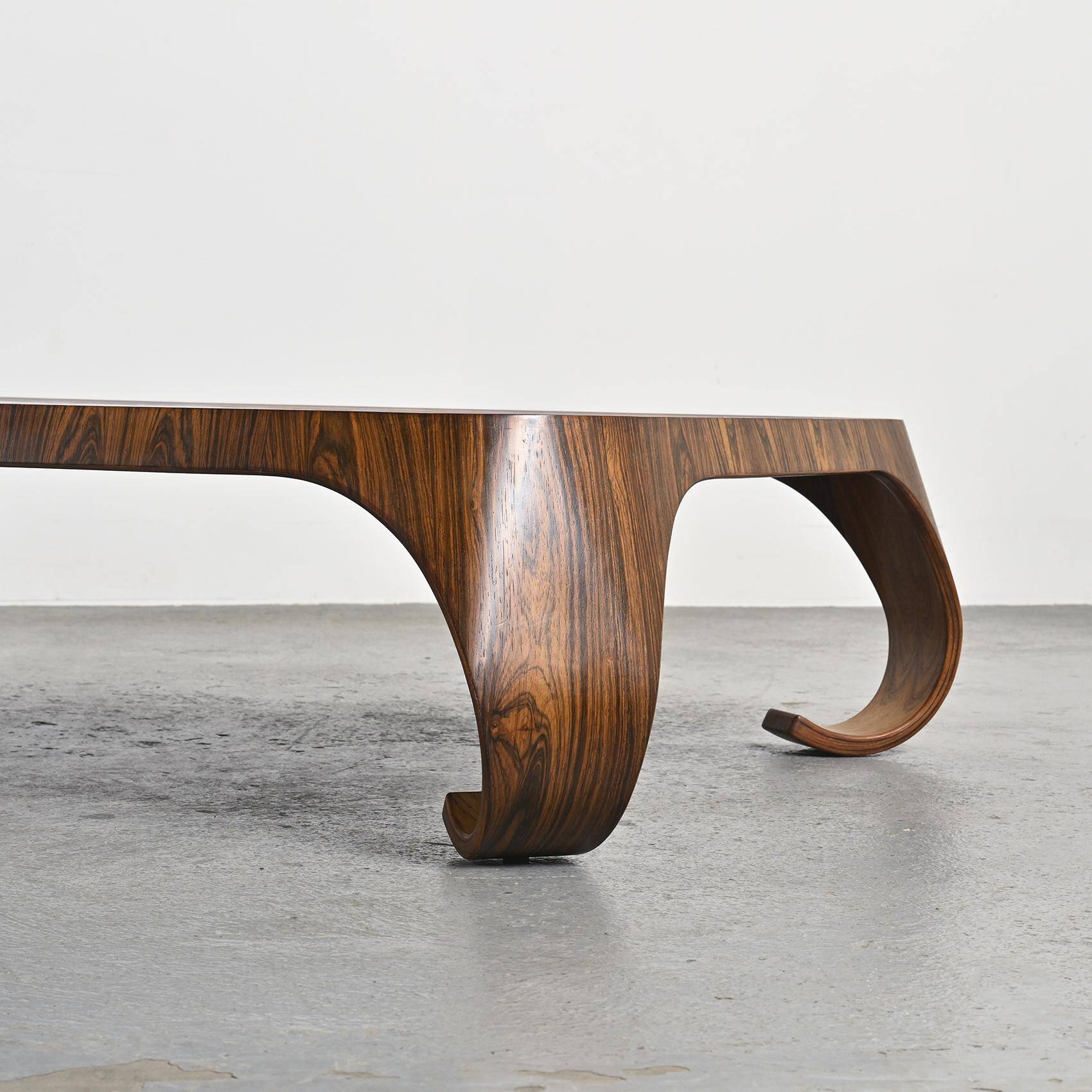 Mitzukaeshi table attributed to Isamu Kenmochi, Tendo Mokko Japan 1969