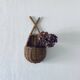 Vintage wall basket in rattan