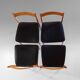 Vintage Italian Wood Dining Chairs by Passoni Udine