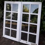 Fenêtre chêne H96,4xL95,8cm ancienne petits carreaux