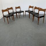 Set of 6 model 71 teak dining chairs by Niels O Møller for JL Møllers 1950s