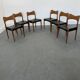 Set of 6 model 71 teak dining chairs by Niels O Møller for JL Møllers 1950s