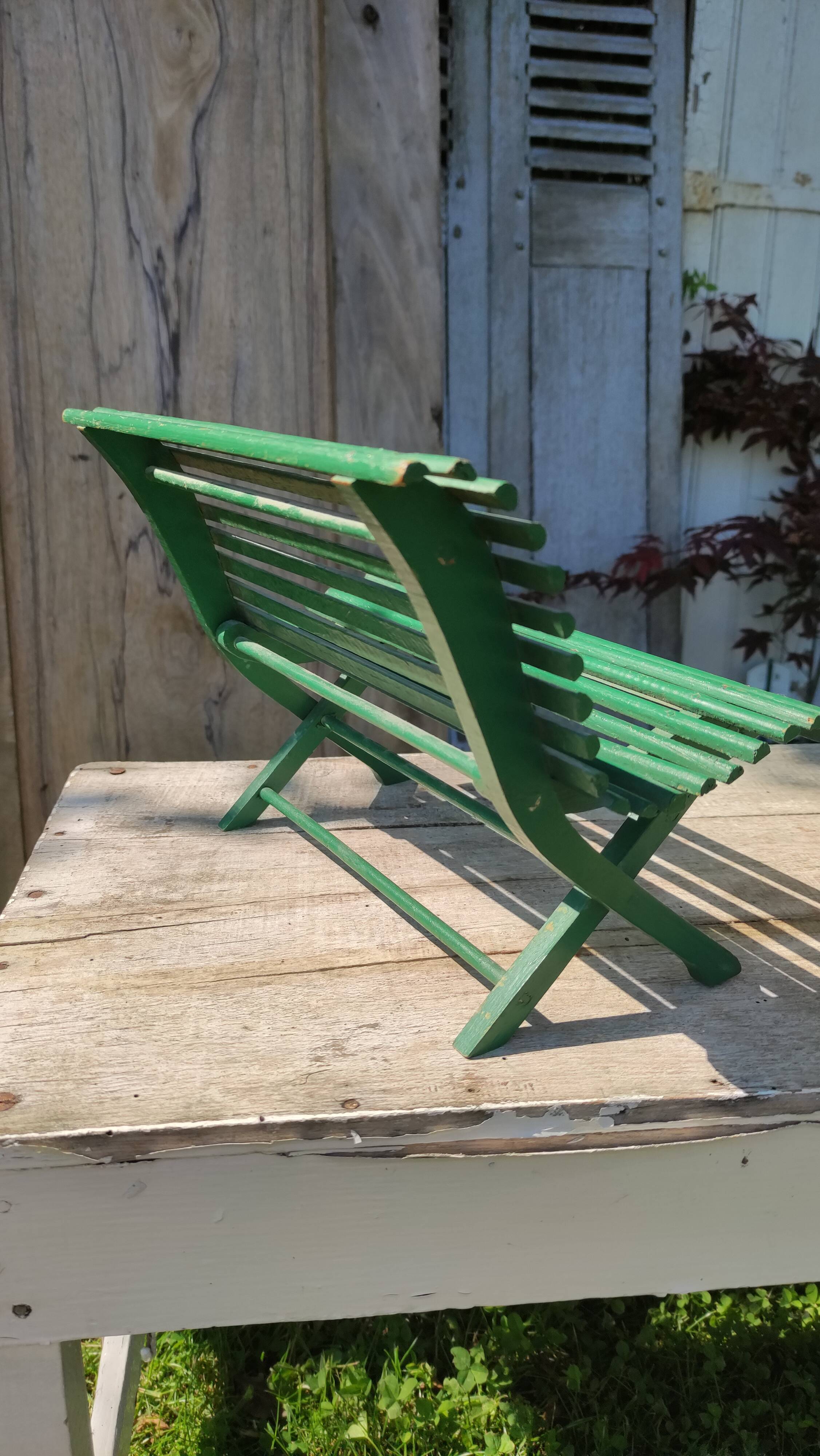Small wooden bench, old toy