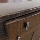 Exotic wood bar in Art Deco style