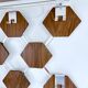 Large Scandinavian Wall Coat Rack , Wood