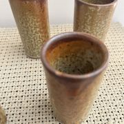 6 stoneware vases
