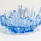 Vintage decorative plate in light blue glass, Italy, 1960s.