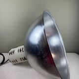 Rare industrial suspension Osram HQL – large aluminium reflector 53