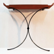 Vintage wall console in plywood, Italy 50s