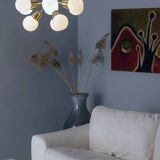 Nine-Arm “Sputnik” Candlestick, Jaroslav Bejvl Sr, 1970s, Czechoslovakia