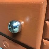 Chest of drawers time Art Deco ochre / renovated orange