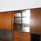 Danish design buffet with sliding doors by Poul Jessen, 1960's