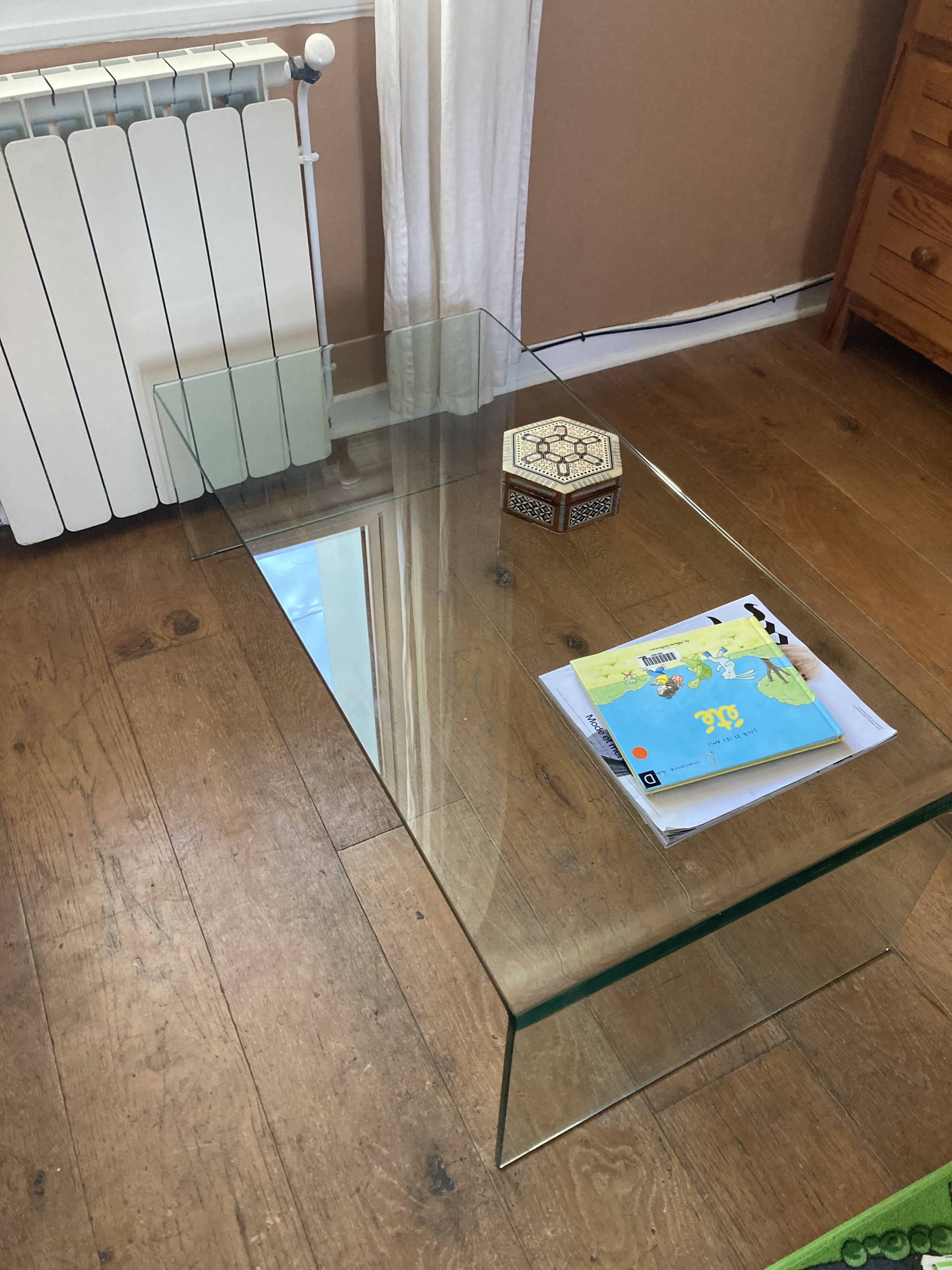 Habitat Gala tempered glass coffee table