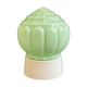 Art Deco pastel green Thabur ceiling lamp, glass globe light