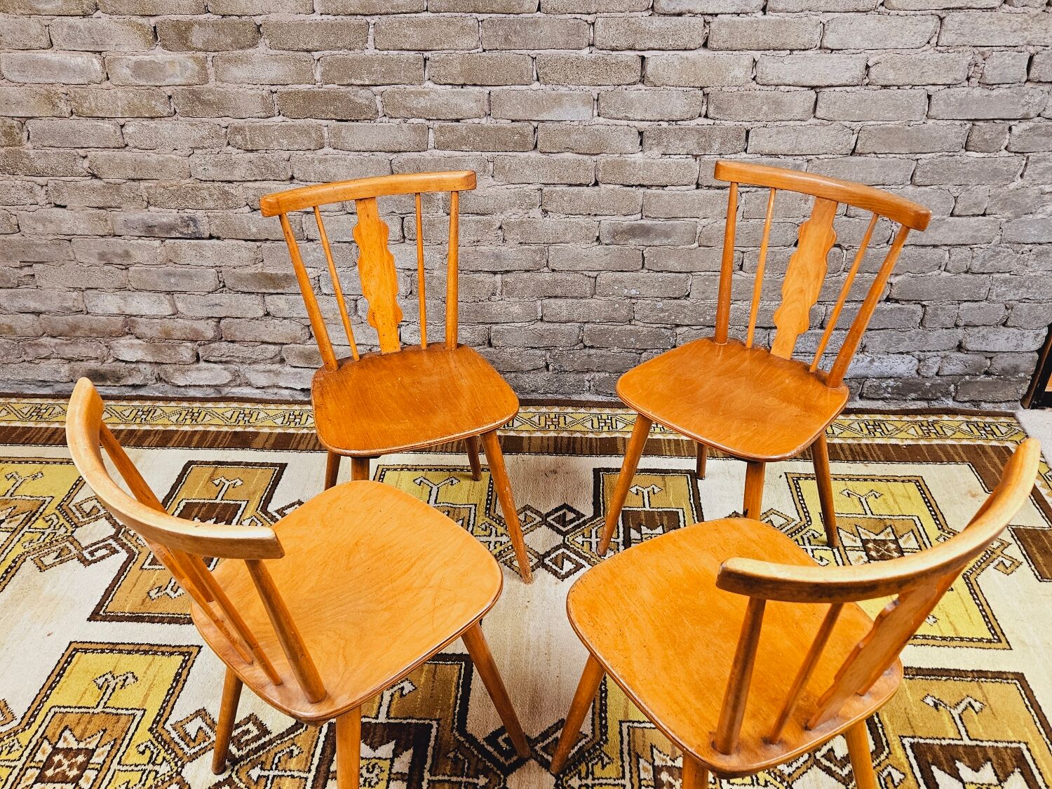 Set of 4 chairs bistrot Iller 70'