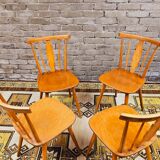 Set of 4 chairs bistrot Iller 70'