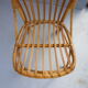 4 rattan chairs 50-60's