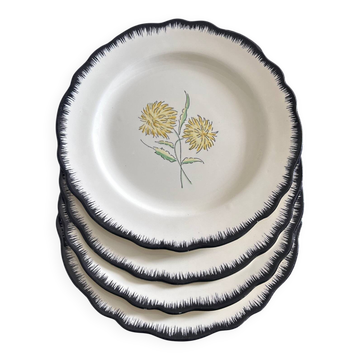 Service of 4 plates Ainay Salins