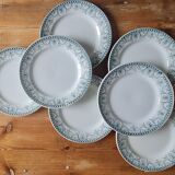 Set of 7 Terre de fer plates