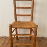 Set of 6 chairs in orne and straw