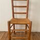 Lot de 6 chaises en orne et paille