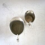 Pair of Zimmer silverware milk jugs