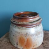 Water butter dish in Puisaye stoneware, Jean-Pierre Prud'homme