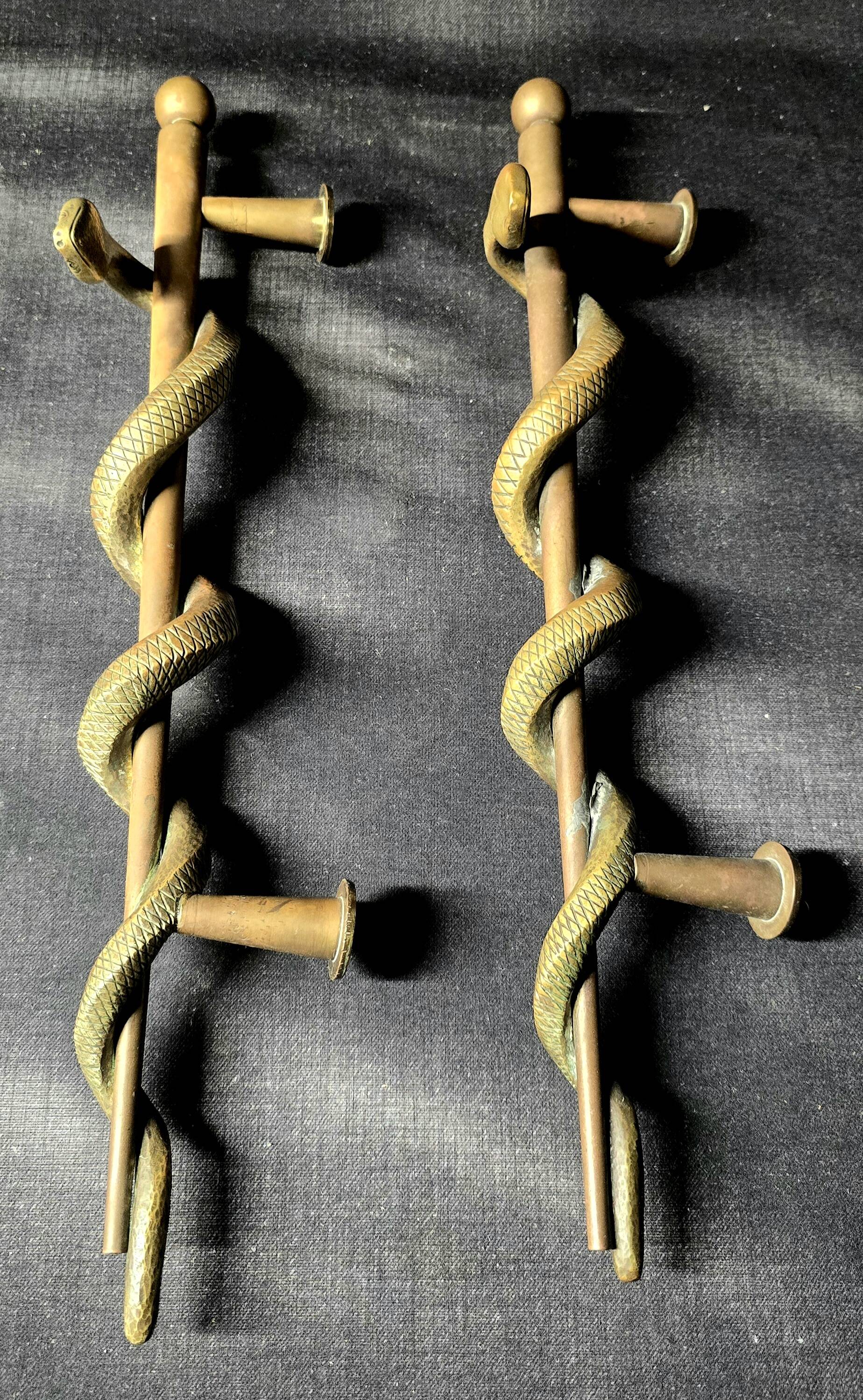Bronze pharmacy door handles