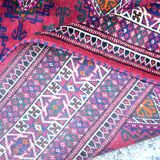 Large Semi Antique Turkmen Rug Bukhara Yomouth 370 × 224 Cm - Handmade