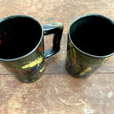 Set of 2 Jerry Rossé mugs