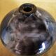 Glazed ceramic soliflore vase, signed (signature to be deciphered)