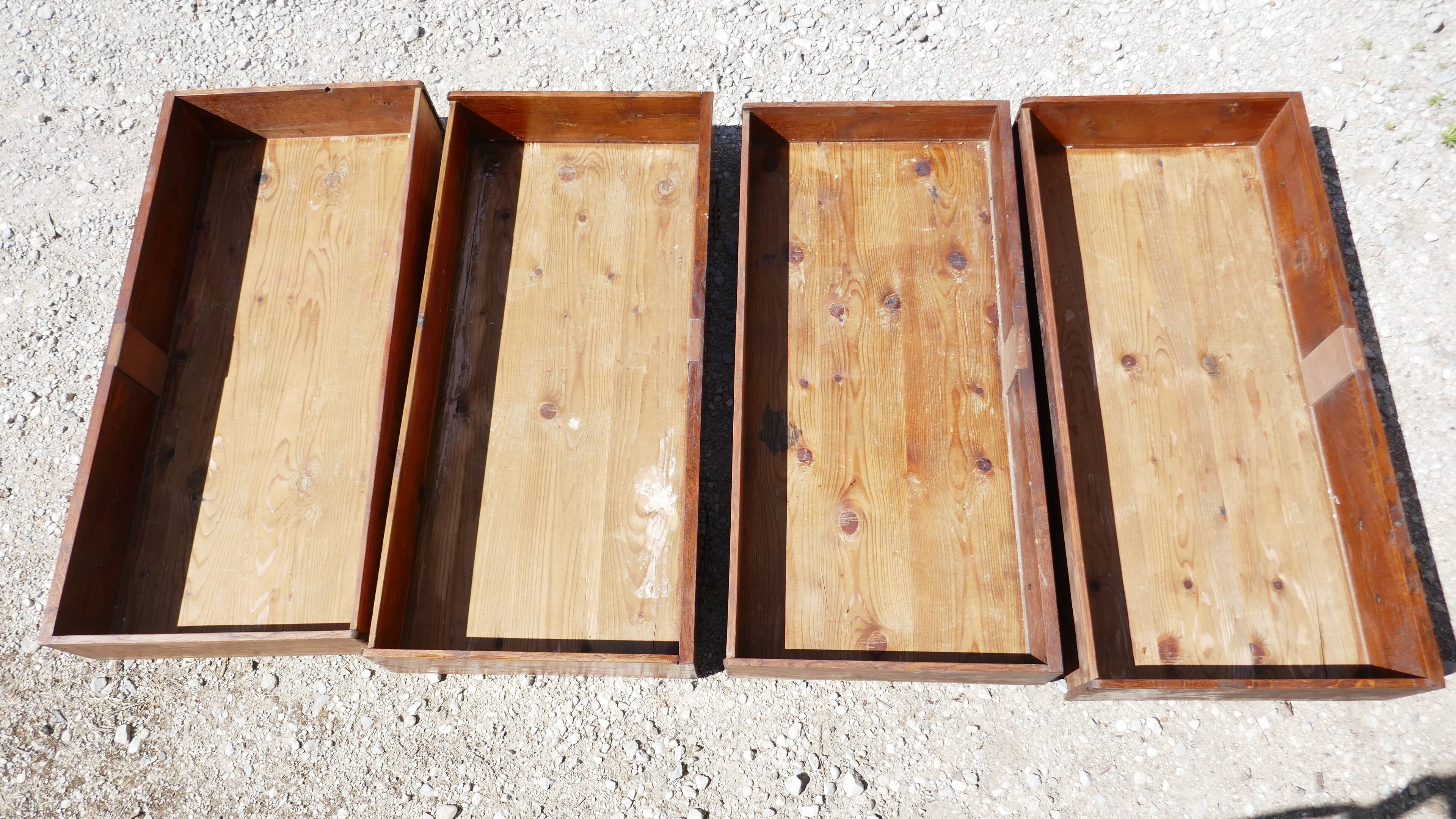 Old-timer 4-drawer walnut drawer