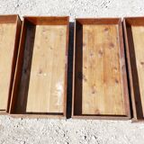 Old-timer 4-drawer walnut drawer