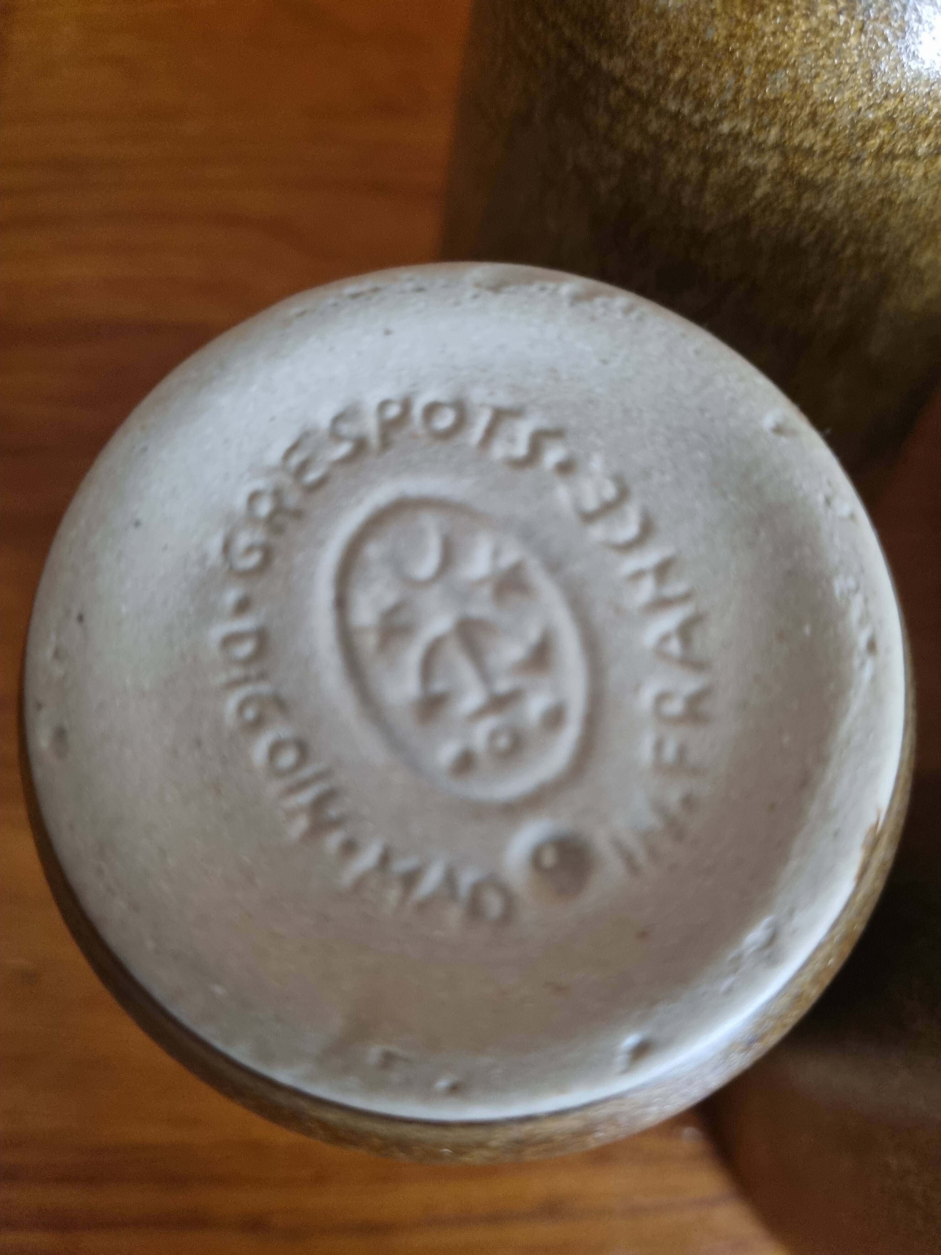 Vintage orangeade or fruit juice set in Digoin stoneware