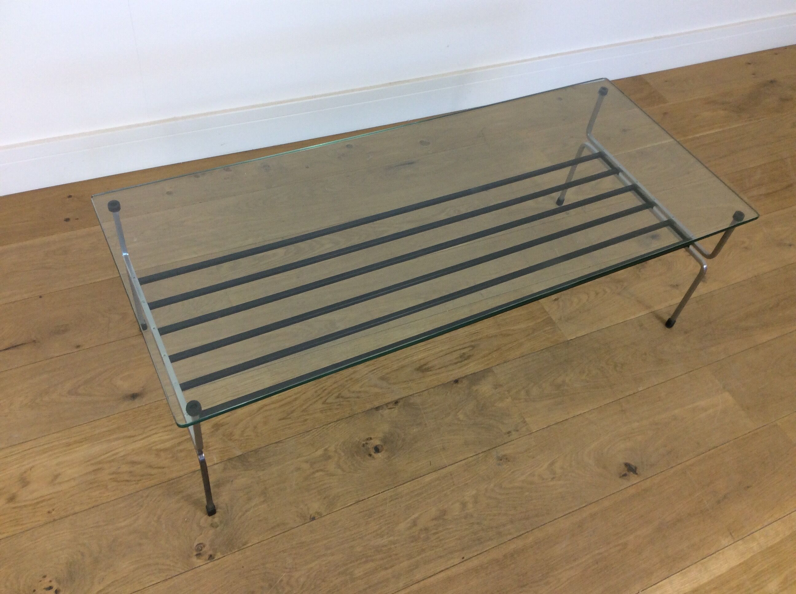 Mid Century glass top table