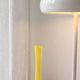 Vintage Soliflore in Lemon Yellow Opaline - Tulip Shape with Claw Feet -