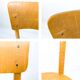 Chaise vintage Frankfurter en bois Mid-Century design rétro classique pour