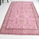 Light Pink Colour Handmade Vintage Turkish Rug