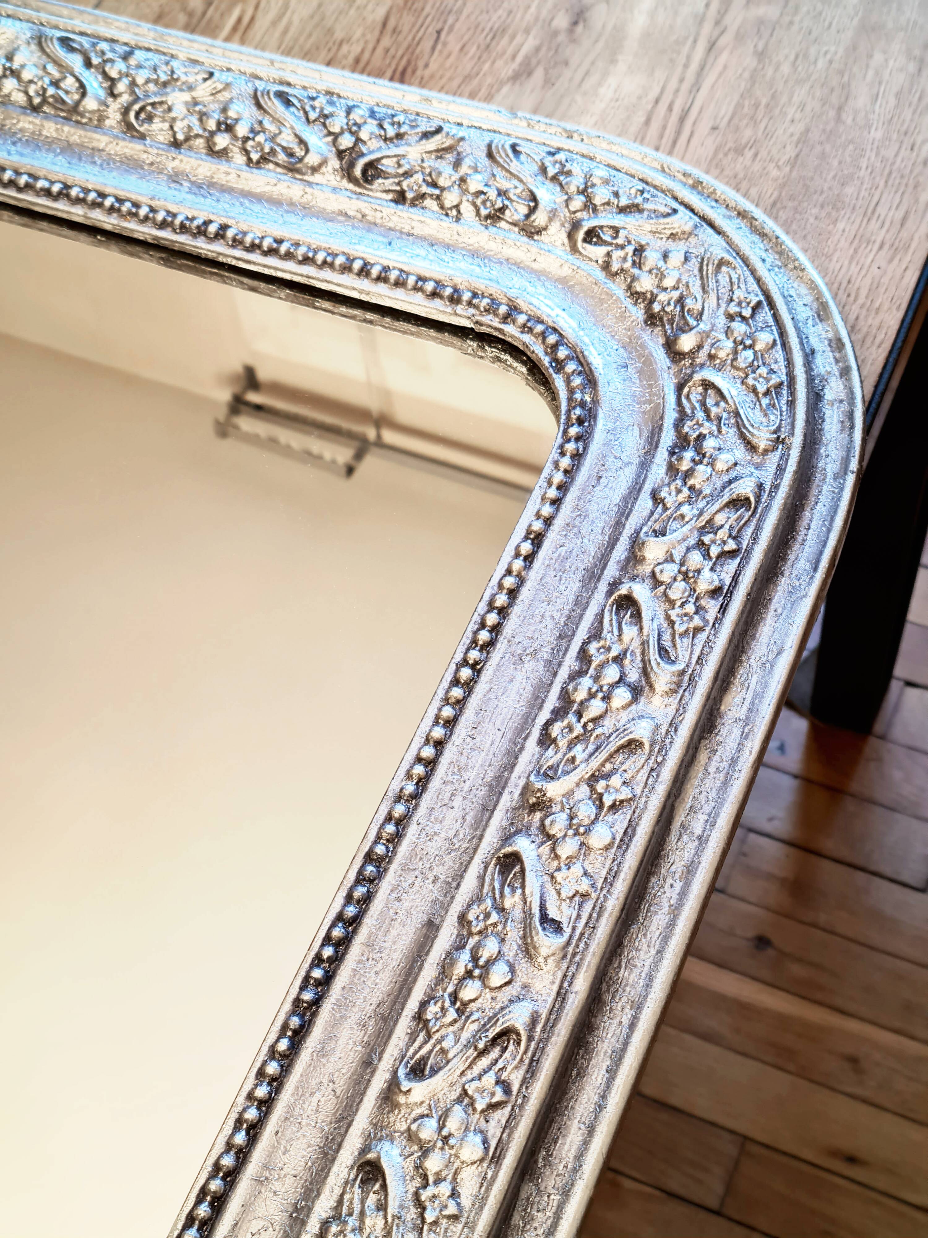 Antique Louis-Philippe mirror "Sidonie" – Art Nouveau decor